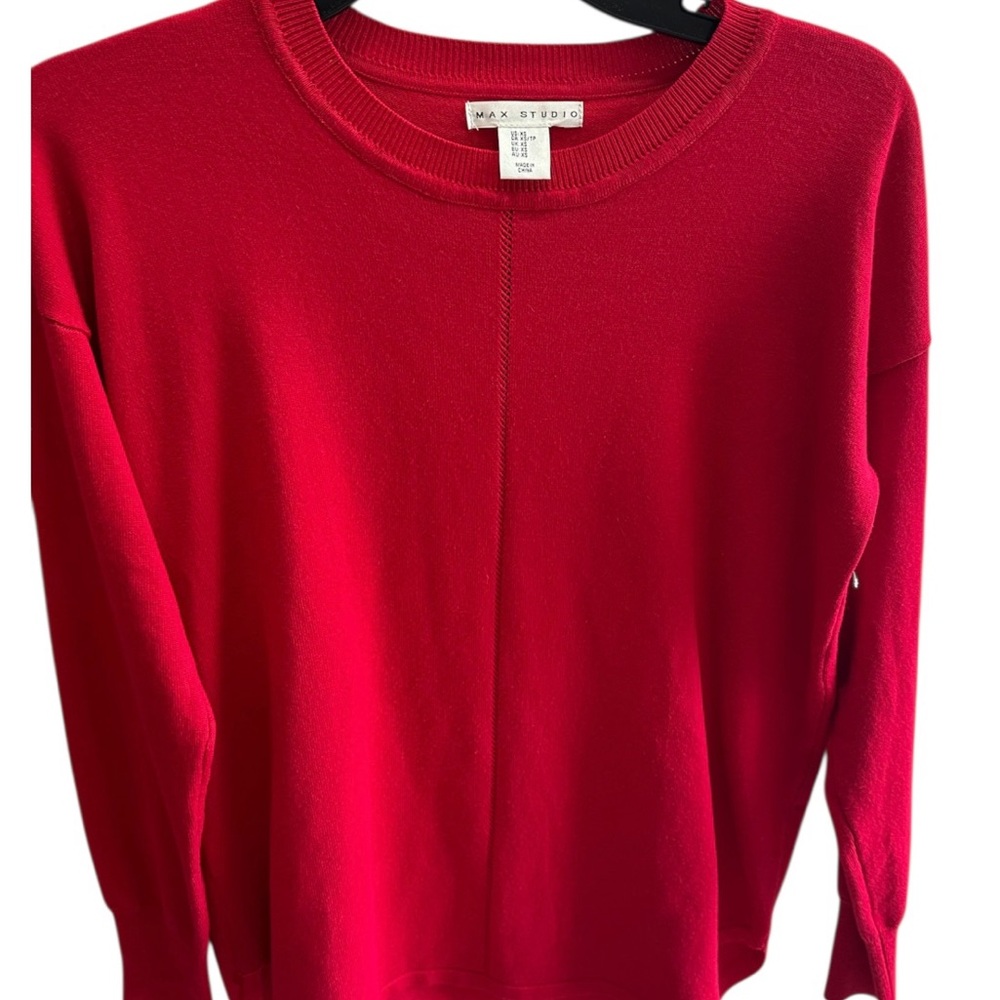 Max Studio Scarlet Knit Top
